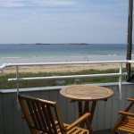 Terrasse avec vue mer de l'appartement 2 pièces