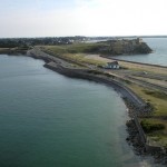 L'isthme de Penthièvre vue du ciel